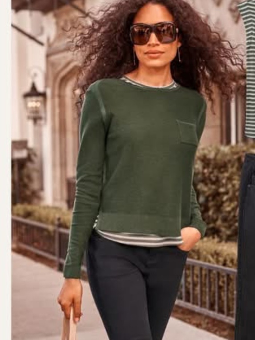 Cabi sweater tee (very lightweight definitely a spring summer sweater)
